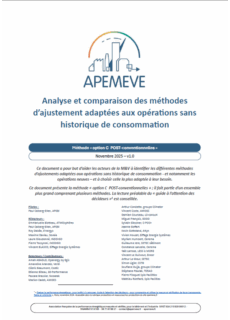 Ajustement pour les opérations sans historique de consommation – Méthode « option C POST-conventionnelles » »