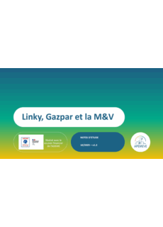 Linky, Gazpar et la M&V – compteurs communicants et décomposition de la consommation