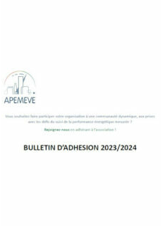 Bulletin d’adhésion – Janvier 2024